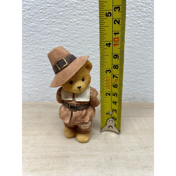 Vtg 1994 Enesco Cherished Teddies Jedediah Giving Thanks For Friends Figurine - Picture 7 of 13